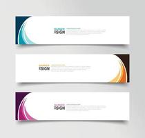 Vector Abstract Banner Design Web Template