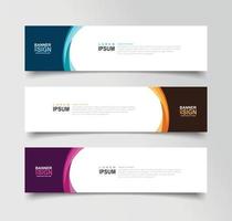 Vector Abstract Banner Design Web Template