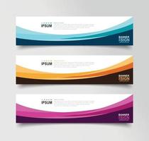 Vector Abstract Banner Design Web Template