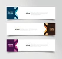 Vector Abstract Banner Design Web Template