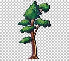 un árbol con hojas verdes vector