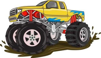 Cartoon Monster Truck, Vectors