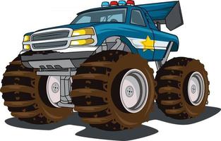 police big truck vector