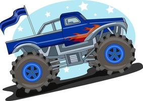 modern style big truck vector