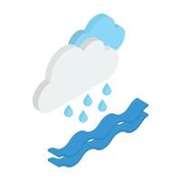 Trending Rain Concepts vector