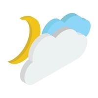 Clouds In Night vector