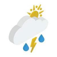 Trending Thunderstorm Concepts vector