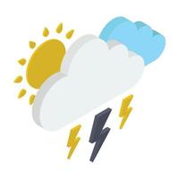 Trending Thunderstorm Concepts vector