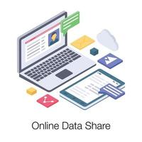 Online Data Share vector