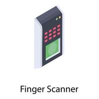 Finger Scanner Concepts vector