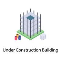 Under Construction Building vector