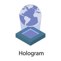 Trending Hologram Concepts vector