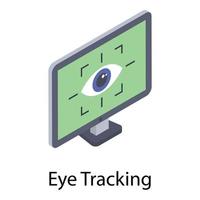 Eye tracking Concepts vector