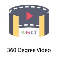 360 Degree Video vector