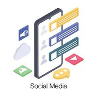 Social Media Network vector