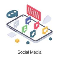 Social Media Network vector
