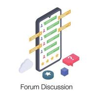 Forum Discussion Concepts vector