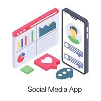 Social Media Apps vector