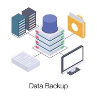 Database Backup Concepts vector