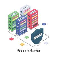 Secure Database Concepts vector