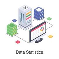 Data Statistics Concepts vector
