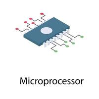 Microprocessor Chip Concepts vector