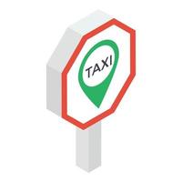 conceptos de ubicación de taxis vector