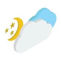 Cloudy Night Concepts vector