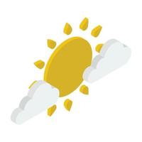 Partly Cloudy Weather vector