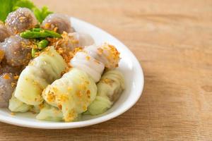 Steamed Rice-Skin Dumplings and Steamed Tapioca Dumplings with Pork photo