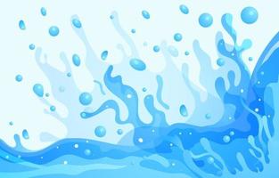 Fresh Blue Splash Background vector