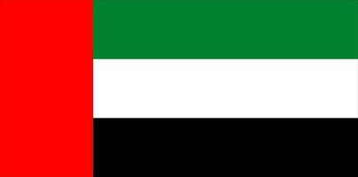 Vector image of the national flag of the United Arab Emirates