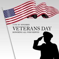 Vector image of the 11th day of veterans day november