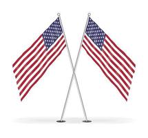 editable vector image of american flag