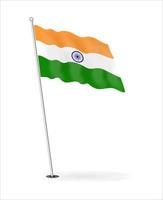 Imagen vectorial de ilustración de bandera india editable y escalable vector