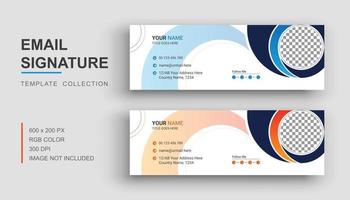 Email signature or email footer design template