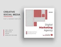 Digital marketing social media post template