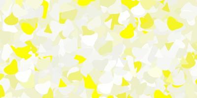 Light yellow vector background with random forms.