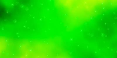 Light Green vector texture with beautiful stars.