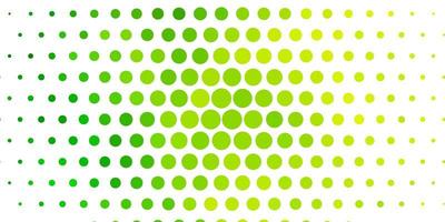 Light Green vector pattern with circles.