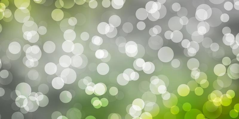 Light Green, Yellow vector template with circles.