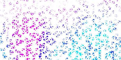 Light pink, blue vector background with random forms.