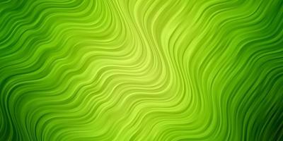 Light Green vector backdrop with bent lines.