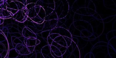 Dark purple vector texture with memphis shapes.