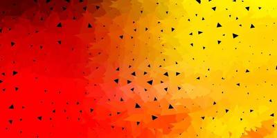 Light red, yellow vector geometric polygonal design.