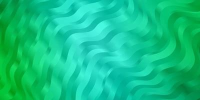 Light Green vector pattern with curves.