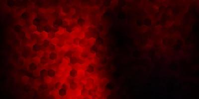Dark red vector layout with shapes of hexagons.