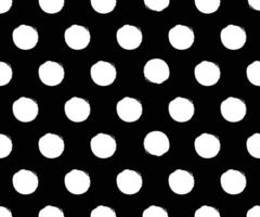 black and white polka dot pattern abstract background vector