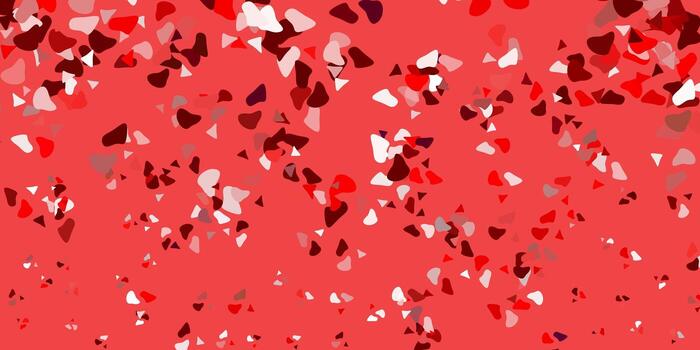 Light red vector template with abstract forms.
