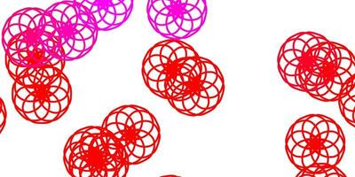 Light Pink, Red vector layout with circle shapes.